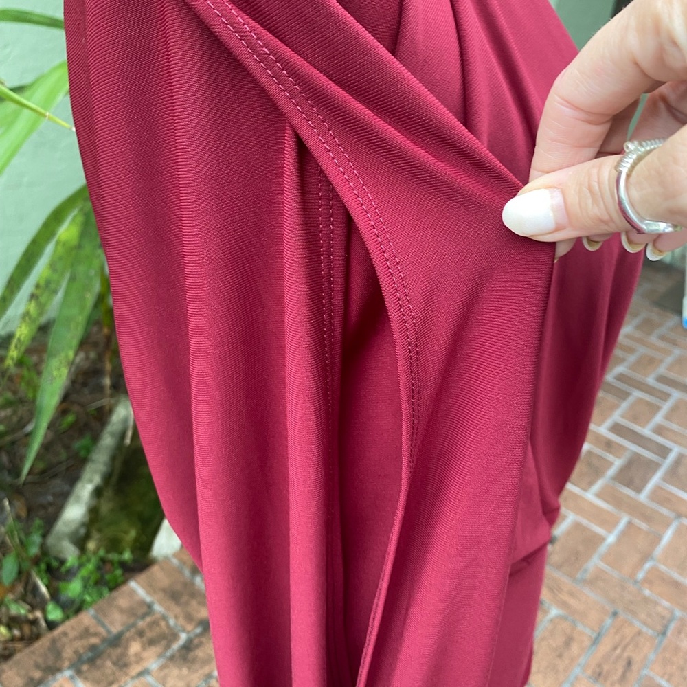 Lulus Burgundy Maroon Plunge Bodysuit - Picture 11 of 12